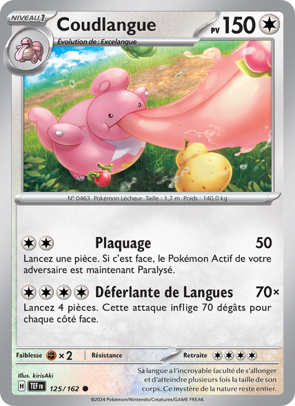 Coudlangue 125 — Temporal Forces (French Pokémon TCG card)