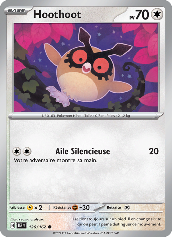 Hoothoot 126 — Temporal Forces (French Pokémon TCG card)