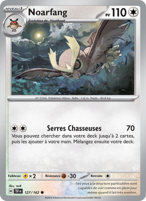 Noarfang 127 — Temporal Forces (French Pokémon TCG card)