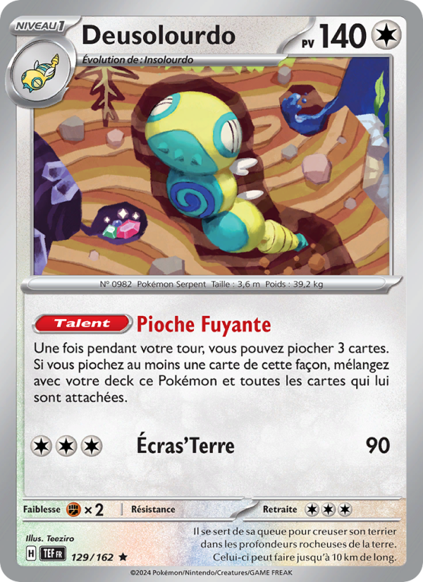 Deusolourdo 129 — Temporal Forces (French Pokémon TCG card)