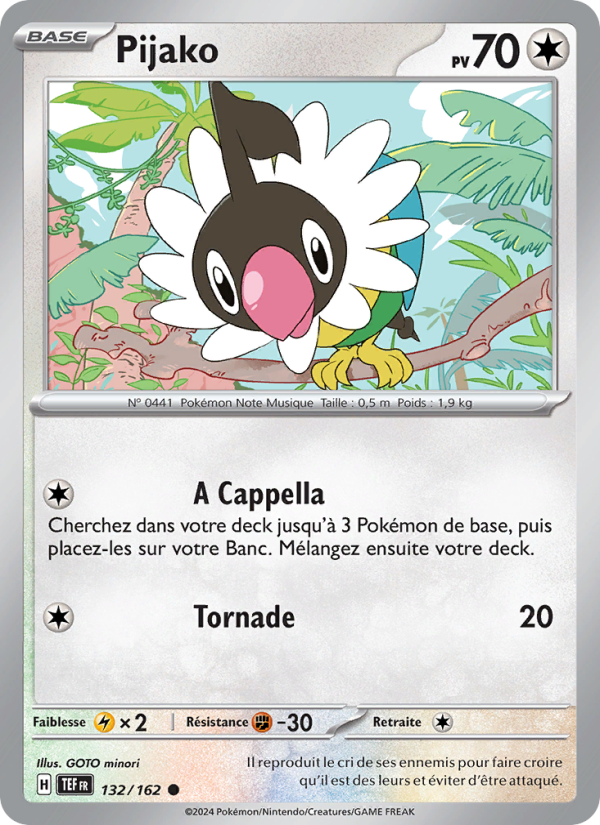 Pijako 132 — Temporal Forces (French Pokémon TCG card)