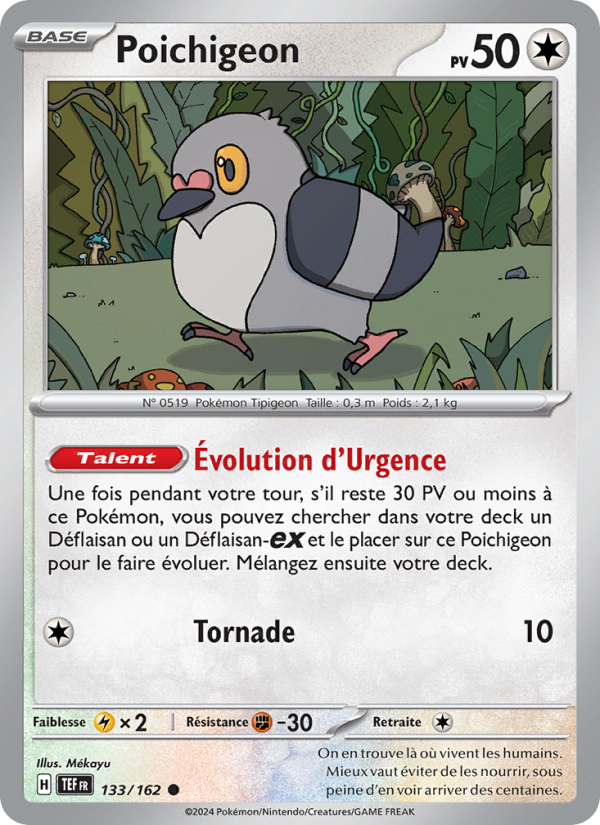 Poichigeon 133 — Temporal Forces (French Pokémon TCG card)
