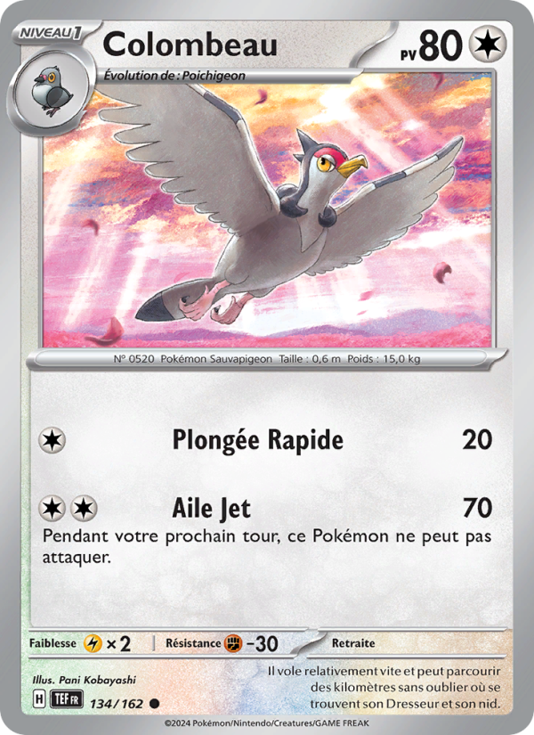 Colombeau 134 — Temporal Forces (French Pokémon TCG card)