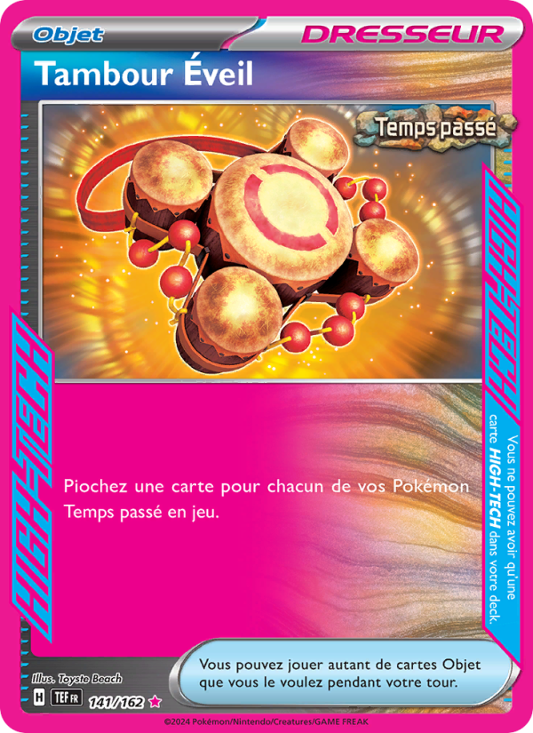 Tambour Éveil 141 — Temporal Forces (French Pokémon TCG card)