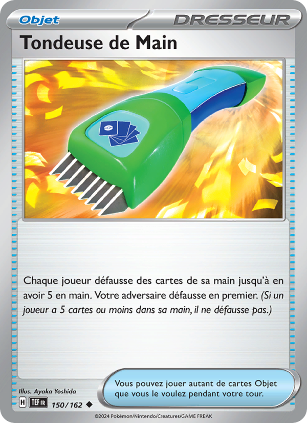 Tondeuse de Main 150 — Temporal Forces (French Pokémon TCG card)