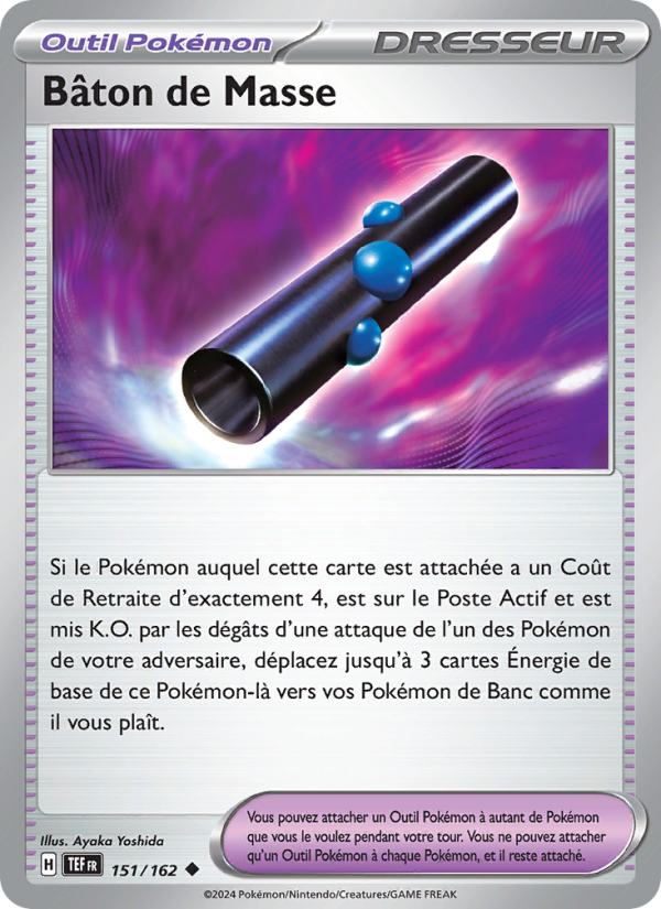 Bâton de Masse 151 — Temporal Forces (French Pokémon TCG card)
