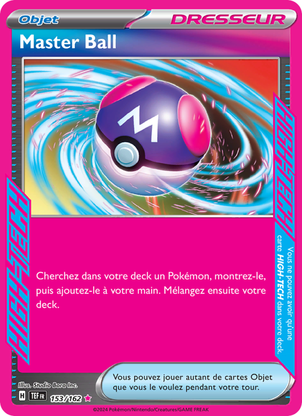 Master Ball 153 — Temporal Forces (French Pokémon TCG card)