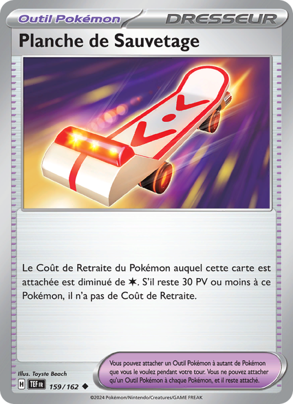 Planche de Sauvetage 159 — Temporal Forces (French Pokémon TCG card)