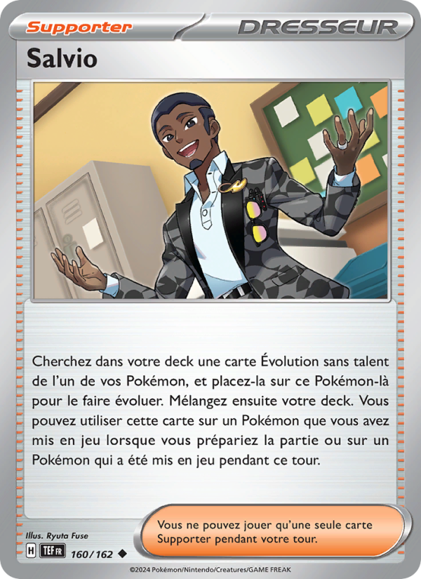Salvio 160 — Temporal Forces (French Pokémon TCG card)