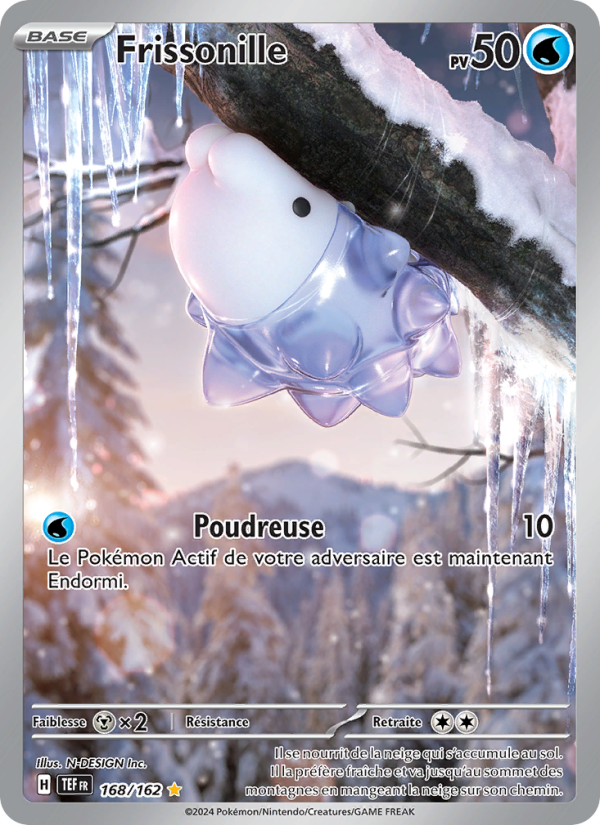 Frissonille 168 — Temporal Forces (French Pokémon TCG card)