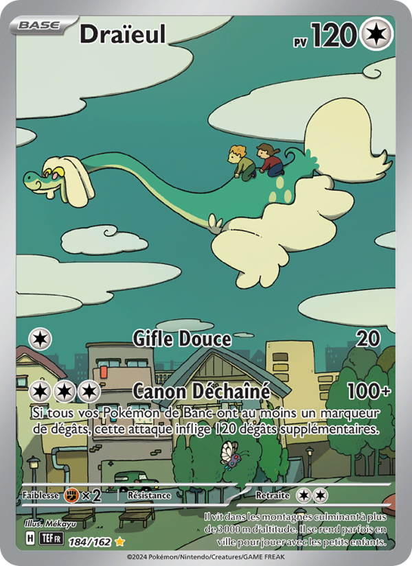 Draïeul 184 — Temporal Forces (French Pokémon TCG card)