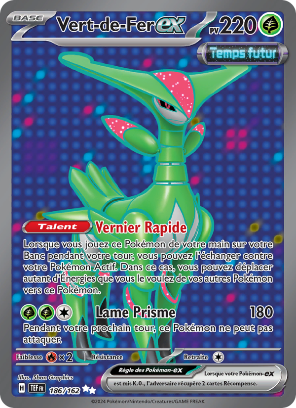 Vert-de-Fer-ex 186 — Temporal Forces (French Pokémon TCG card)