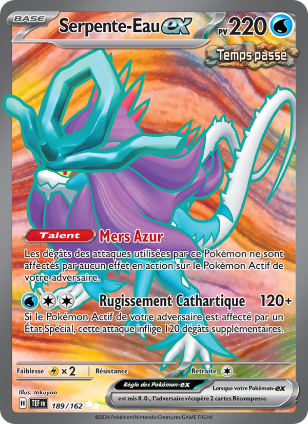 Serpente-Eau-ex 189 — Temporal Forces (French Pokémon TCG card)