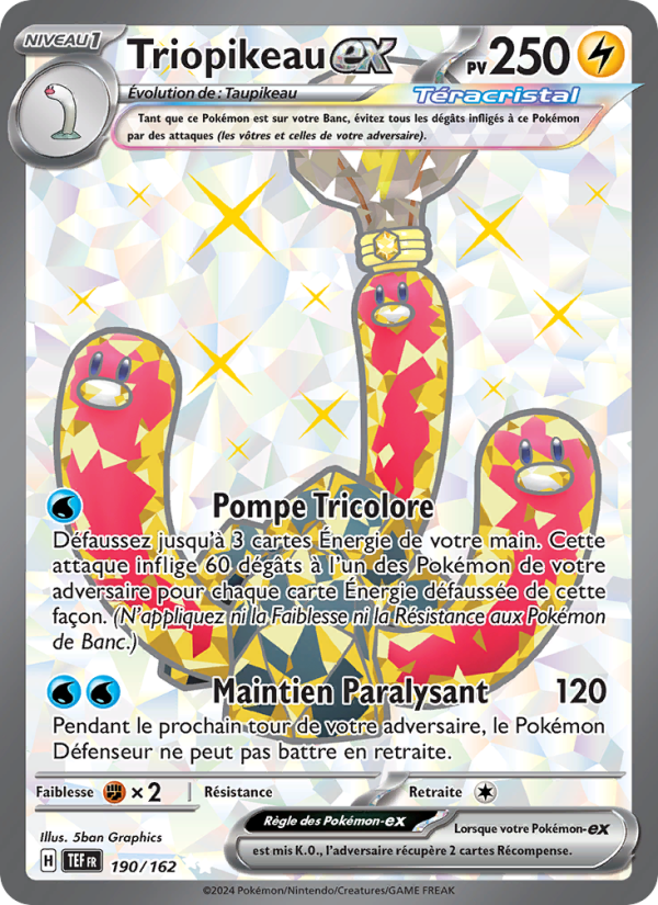 Triopikeau-ex 190 — Temporal Forces (French Pokémon TCG card)