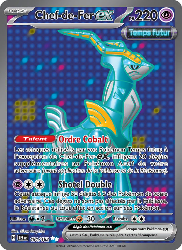 Chef-de-Fer-ex 191 — Temporal Forces (French Pokémon TCG card)