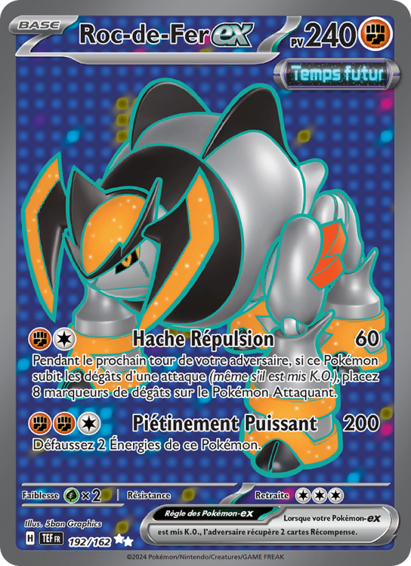 Roc-de-Fer-ex 192 — Temporal Forces (French Pokémon TCG card)