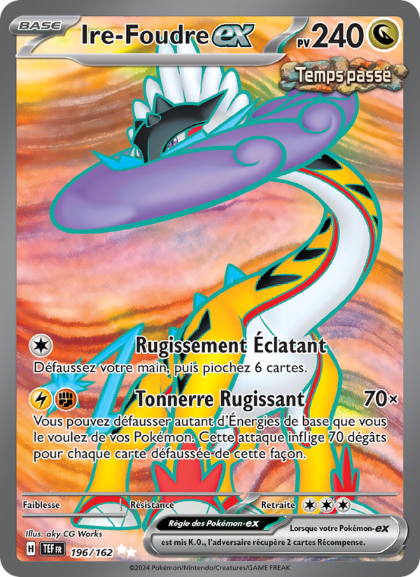 Ire-Foudre-ex 196 — Temporal Forces (French Pokémon TCG card)