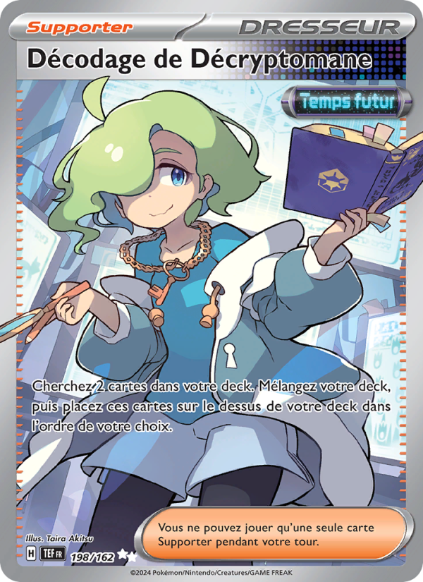 Décodage de Décryptomane 198 — Temporal Forces (French Pokémon TCG card)