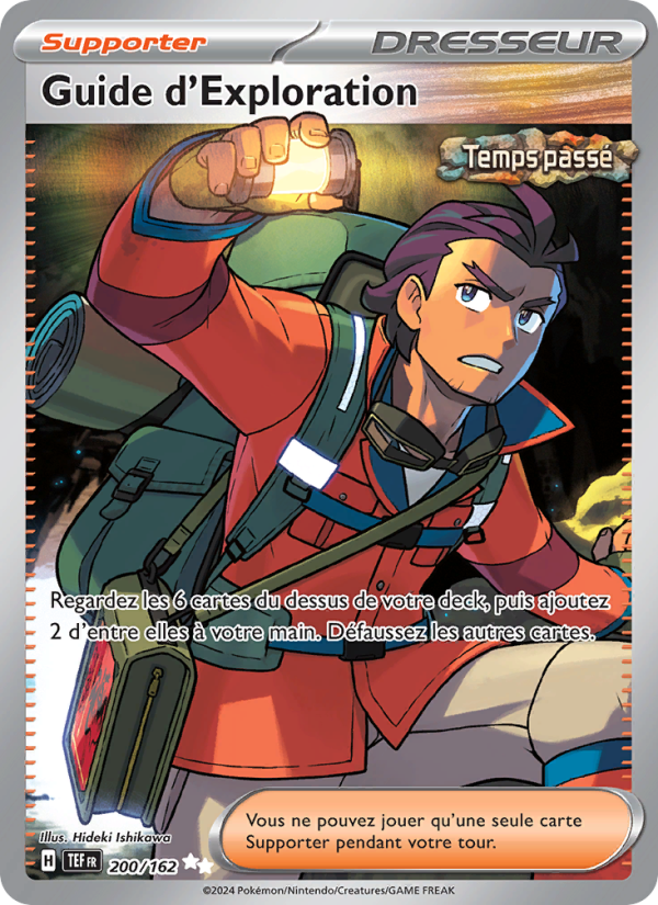 Guide d'Exploration 200 — Temporal Forces (French Pokémon TCG card)