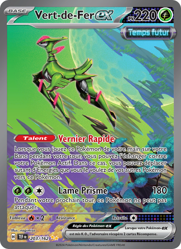 Vert-de-Fer-ex 203 — Temporal Forces (French Pokémon TCG card)