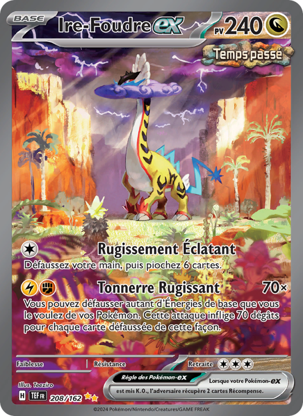 Ire-Foudre-ex 208 — Temporal Forces (French Pokémon TCG card)