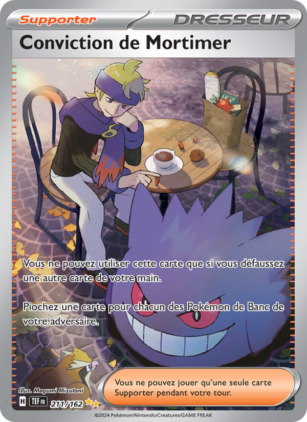 Conviction de Mortimer 211 — Temporal Forces (French Pokémon TCG card)