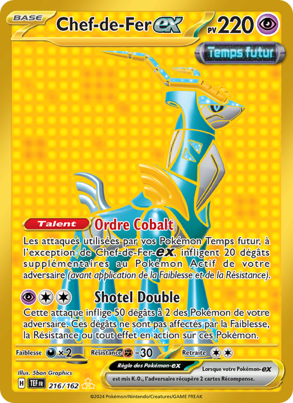 Chef-de-Fer-ex 216 — Temporal Forces (French Pokémon TCG card)