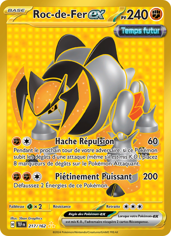 Roc-de-Fer-ex 217 — Temporal Forces (French Pokémon TCG card)