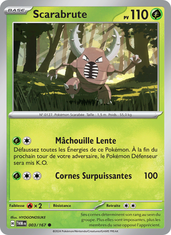 Scarabrute 003 — Twilight Masquerade (French Pokémon TCG card)