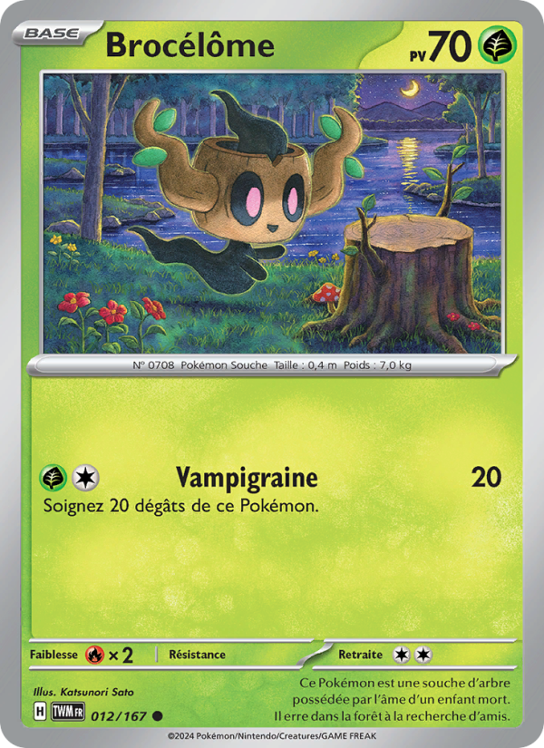 Brocélôme 012 — Twilight Masquerade (French Pokémon TCG card)