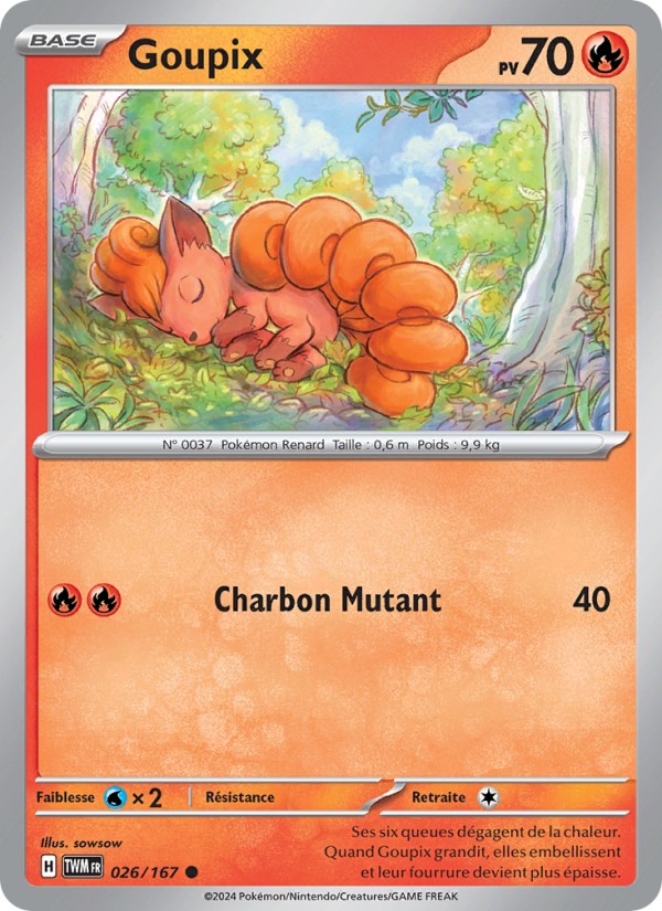 Goupix 026 — Twilight Masquerade (French Pokémon TCG card)