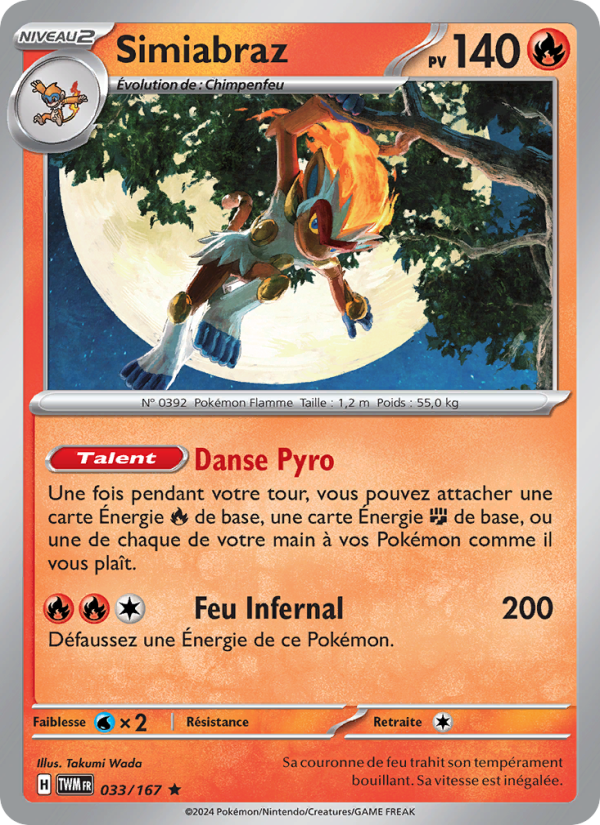 Simiabraz 033 — Twilight Masquerade (French Pokémon TCG card)
