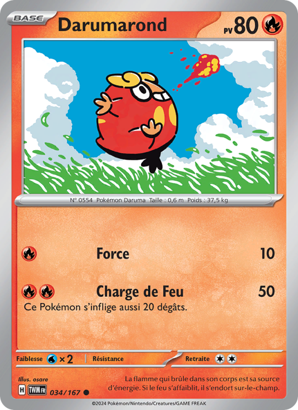 Darumarond 034 — Twilight Masquerade (French Pokémon TCG card)