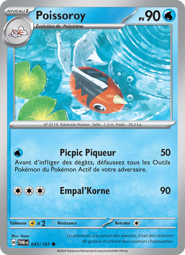 Poissoroy 045 — Twilight Masquerade (French Pokémon TCG card)