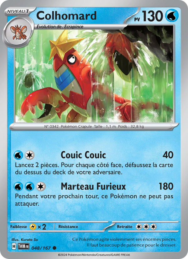 Colhomard 048 — Twilight Masquerade (French Pokémon TCG card)