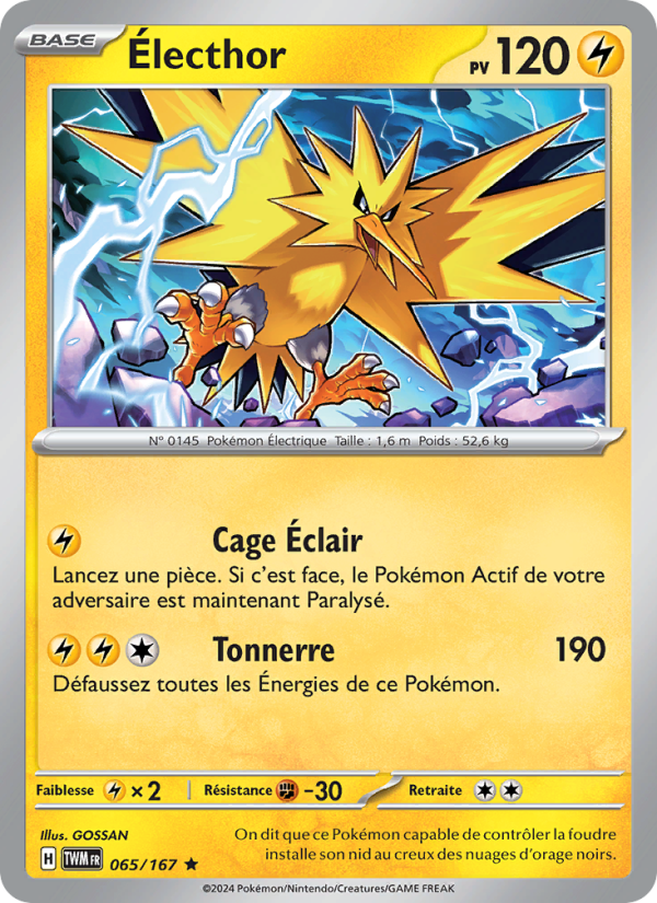 Électhor 065 — Twilight Masquerade (French Pokémon TCG card)