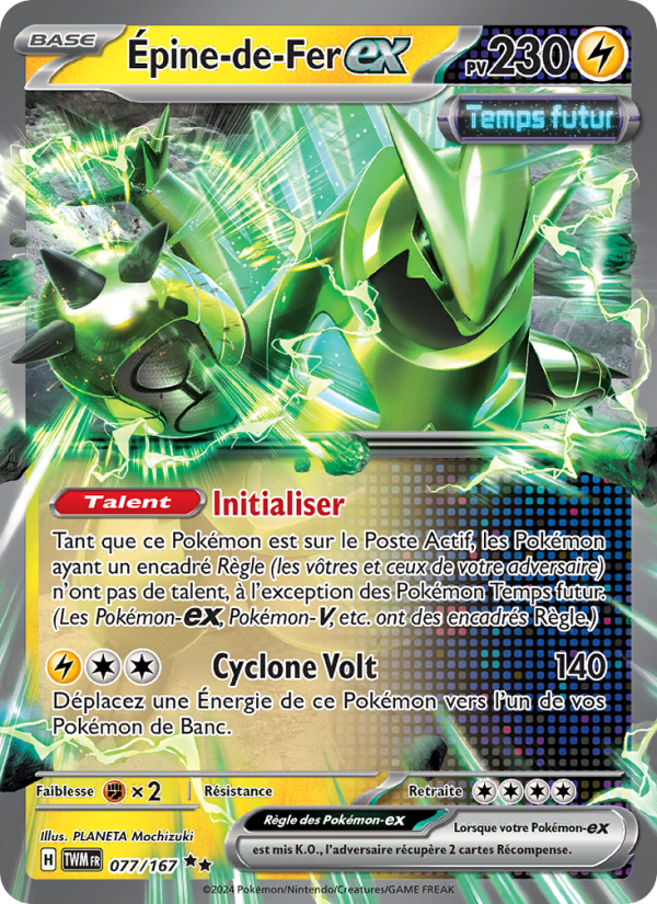 Épine-de-Fer-ex 077 — Twilight Masquerade (French Pokémon TCG card)