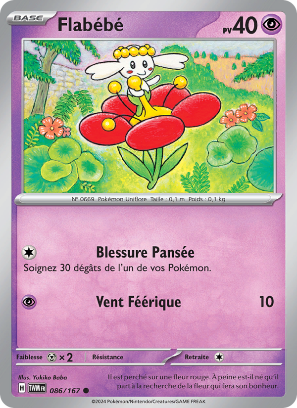 Flabébé 086 — Twilight Masquerade (French Pokémon TCG card)