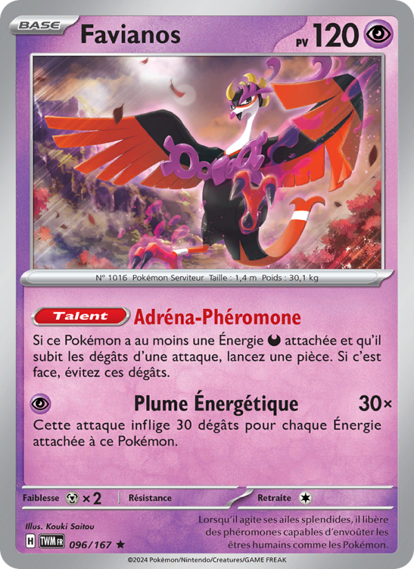 Favianos 096 — Twilight Masquerade (French Pokémon TCG card)