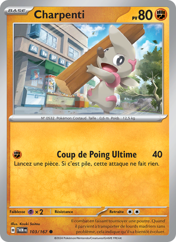 Charpenti 103 — Twilight Masquerade (French Pokémon TCG card)