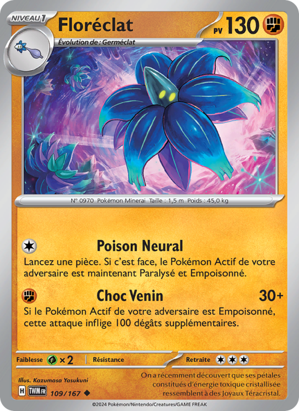 Floréclat 109 — Twilight Masquerade (French Pokémon TCG card)