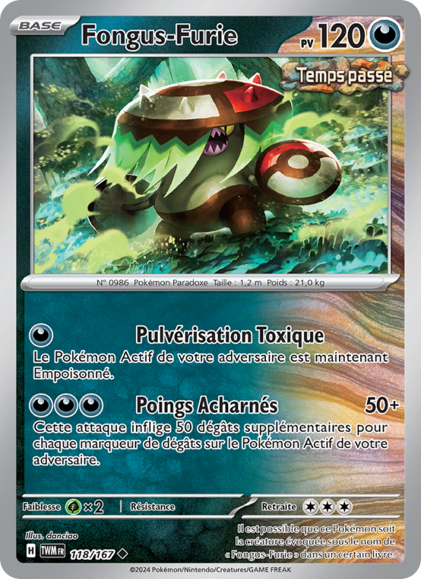 Fongus-Furie 118 — Twilight Masquerade (French Pokémon TCG card)
