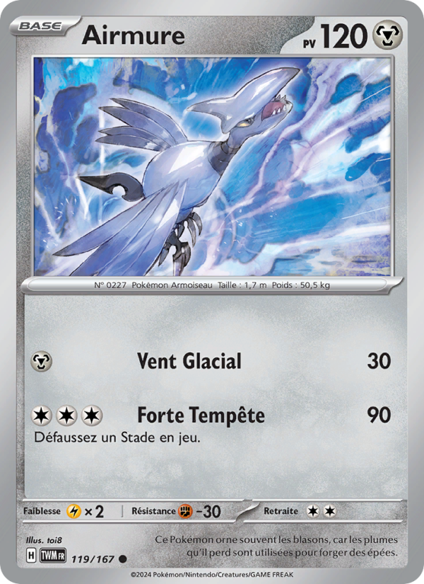 Airmure 119 — Twilight Masquerade (French Pokémon TCG card)