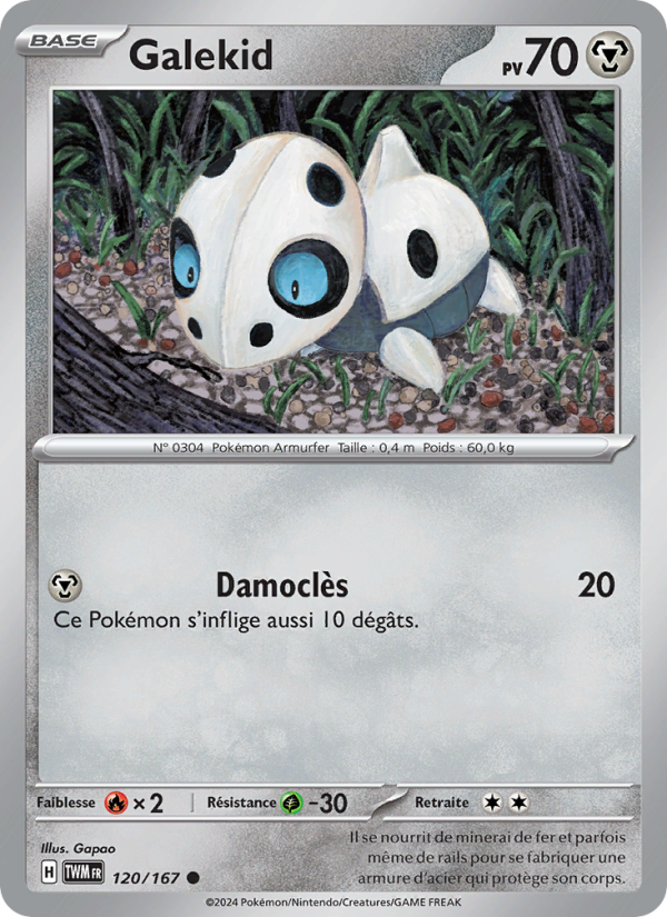 Galekid 120 — Twilight Masquerade (French Pokémon TCG card)