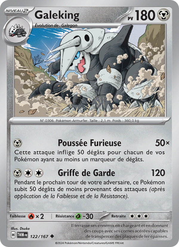 Galeking 122 — Twilight Masquerade (French Pokémon TCG card)