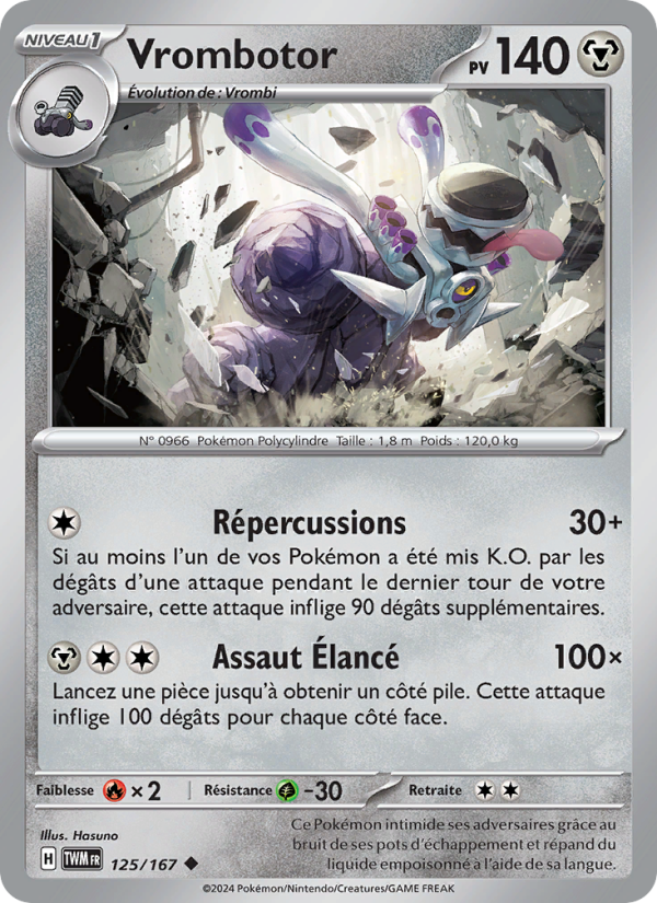 Vrombotor 125 — Twilight Masquerade (French Pokémon TCG card)