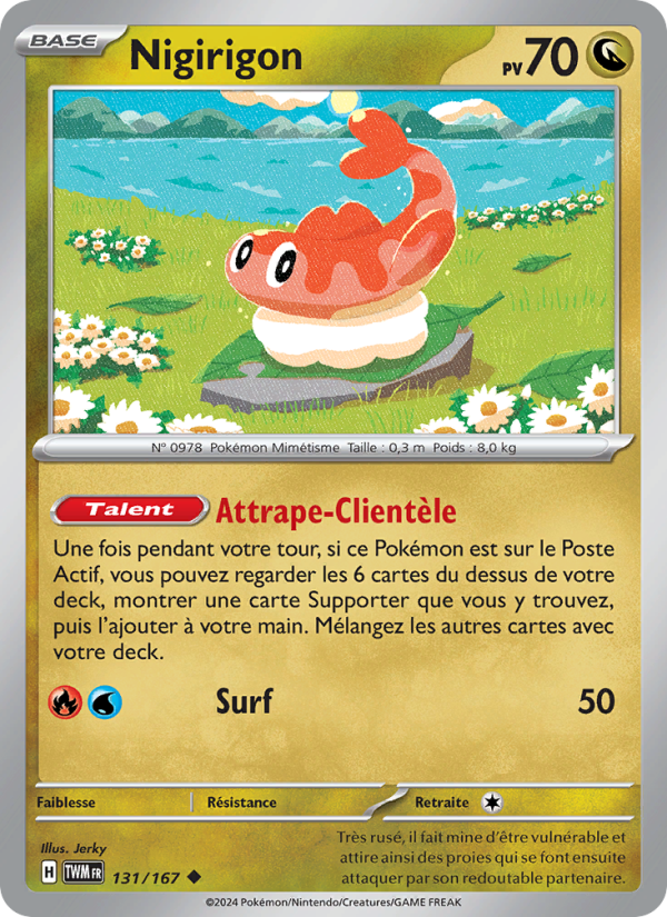 Nigirigon 131 — Twilight Masquerade (French Pokémon TCG card)