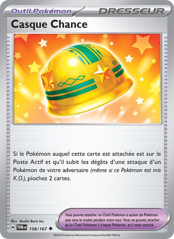 Casque Chance 158 — Twilight Masquerade (French Pokémon TCG card)