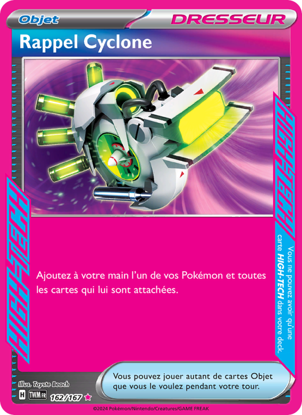 Rappel Cyclone 162 — Twilight Masquerade (French Pokémon TCG card)