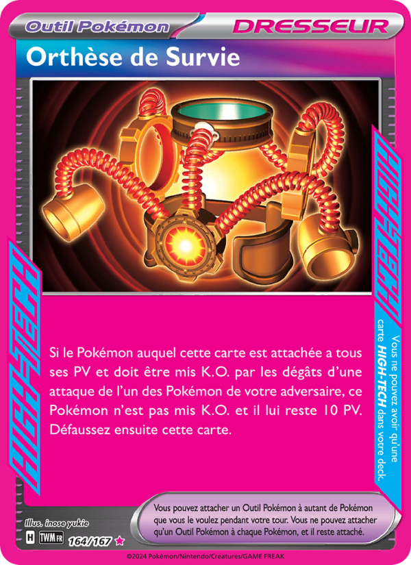 Orthèse de Survie 164 — Twilight Masquerade (French Pokémon TCG card)